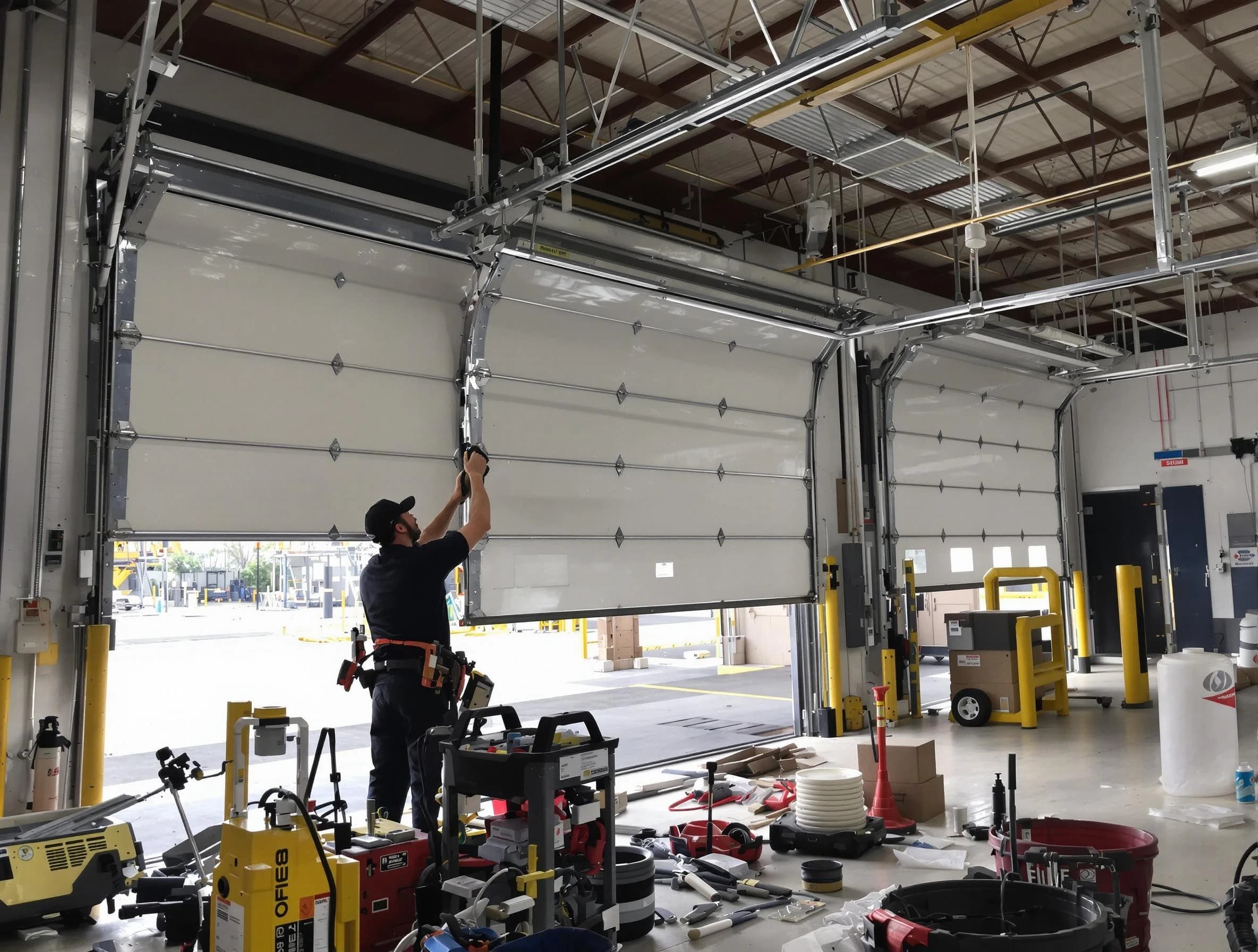White City Garage Door Repair technician performing commercial garage door repair in White City