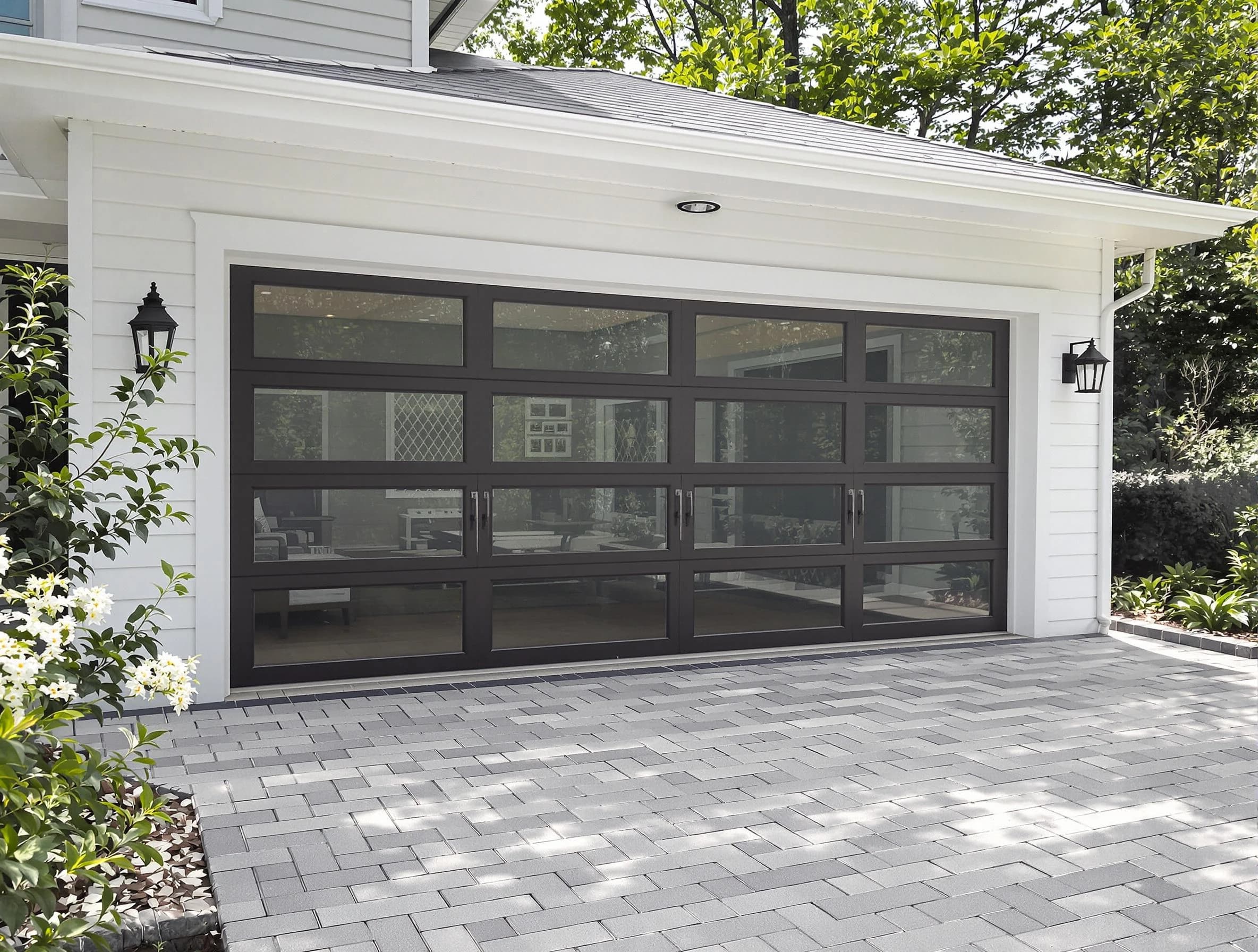 White City Garage Door Repair design specialist presenting custom garage door options to White City homeowner