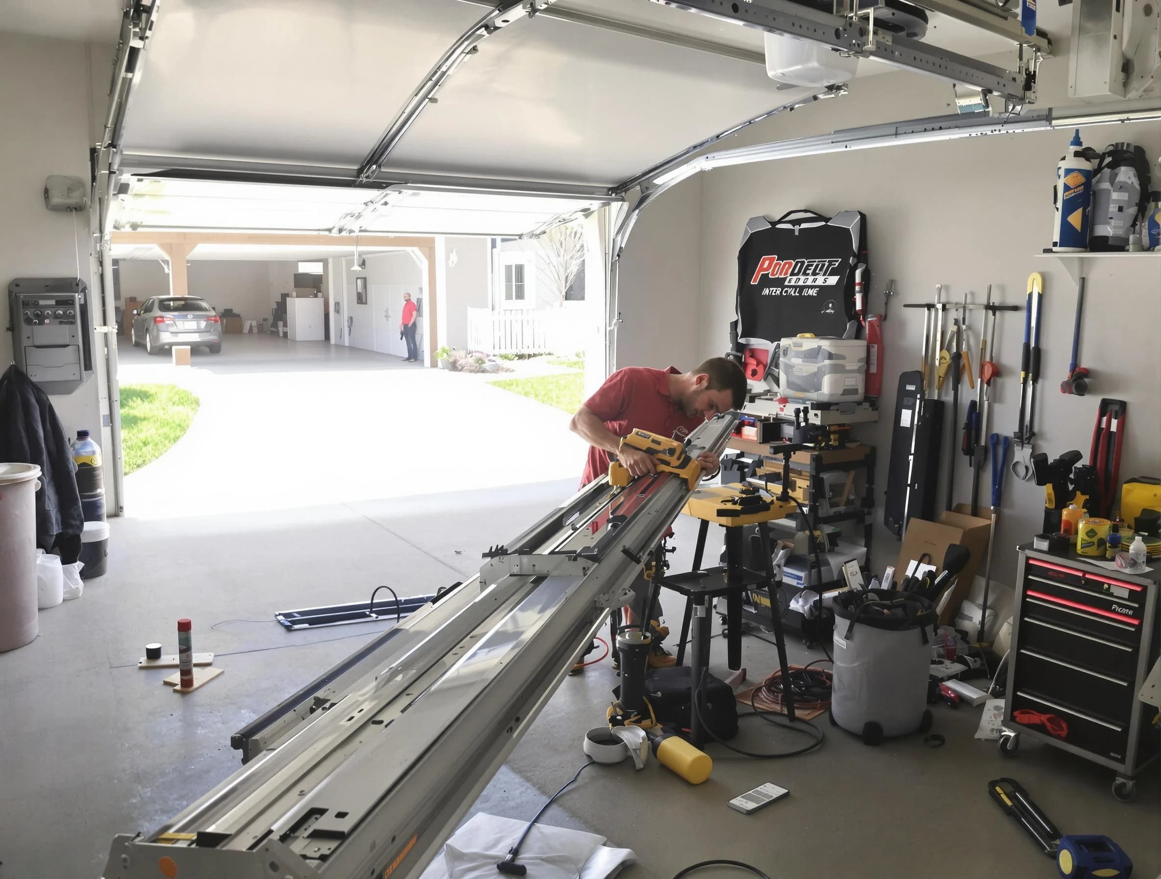 White City Garage Door Repair expert performing track repair in White City