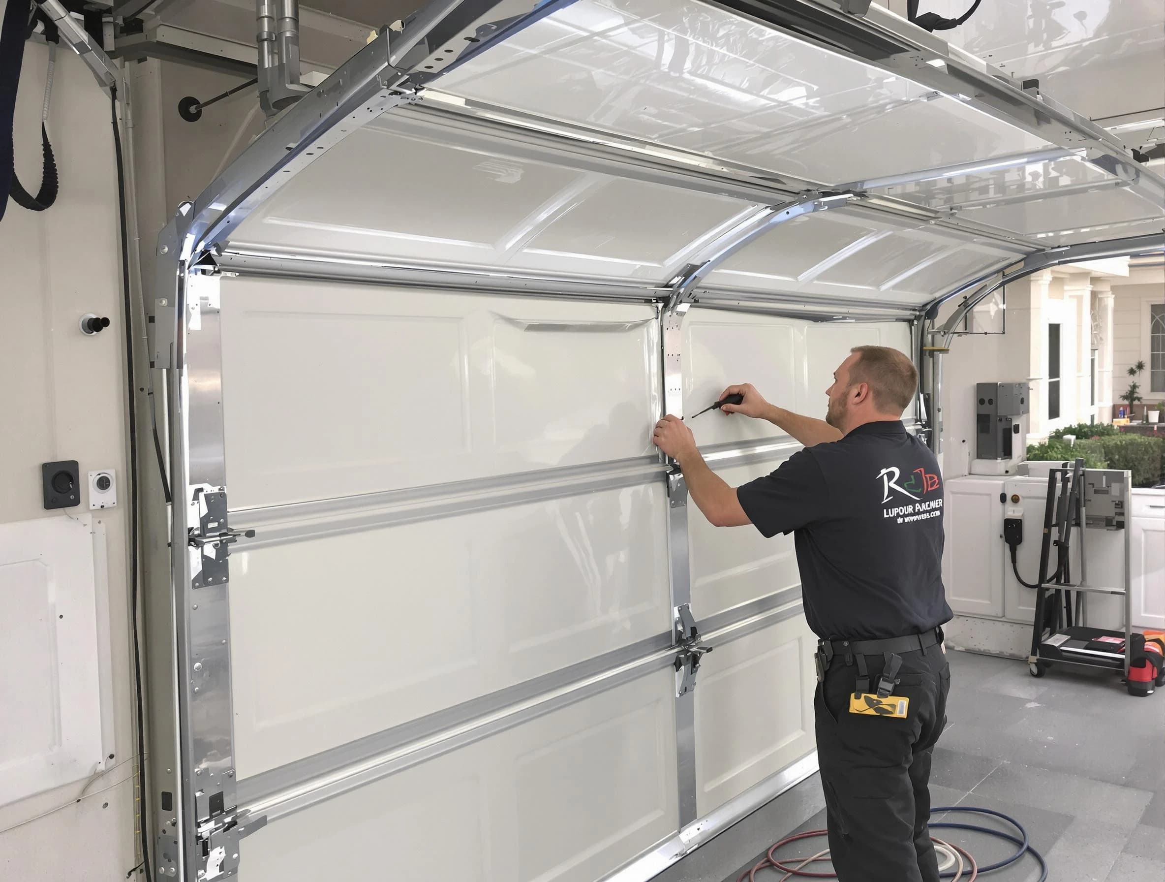 White City Garage Door Repair professional performing panel repair in White City