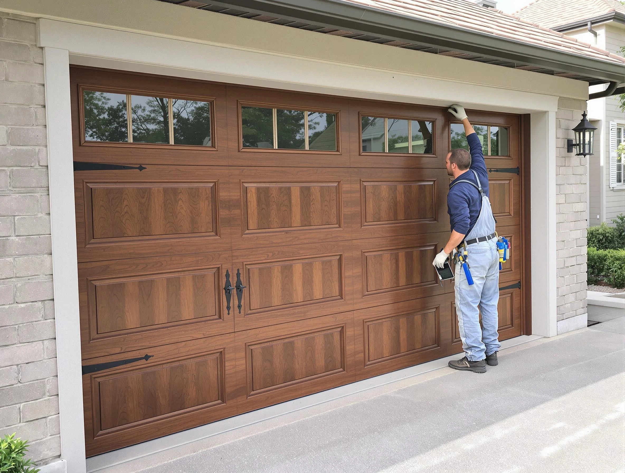 Custom garage door showcase by White City Garage Door Repair in White City