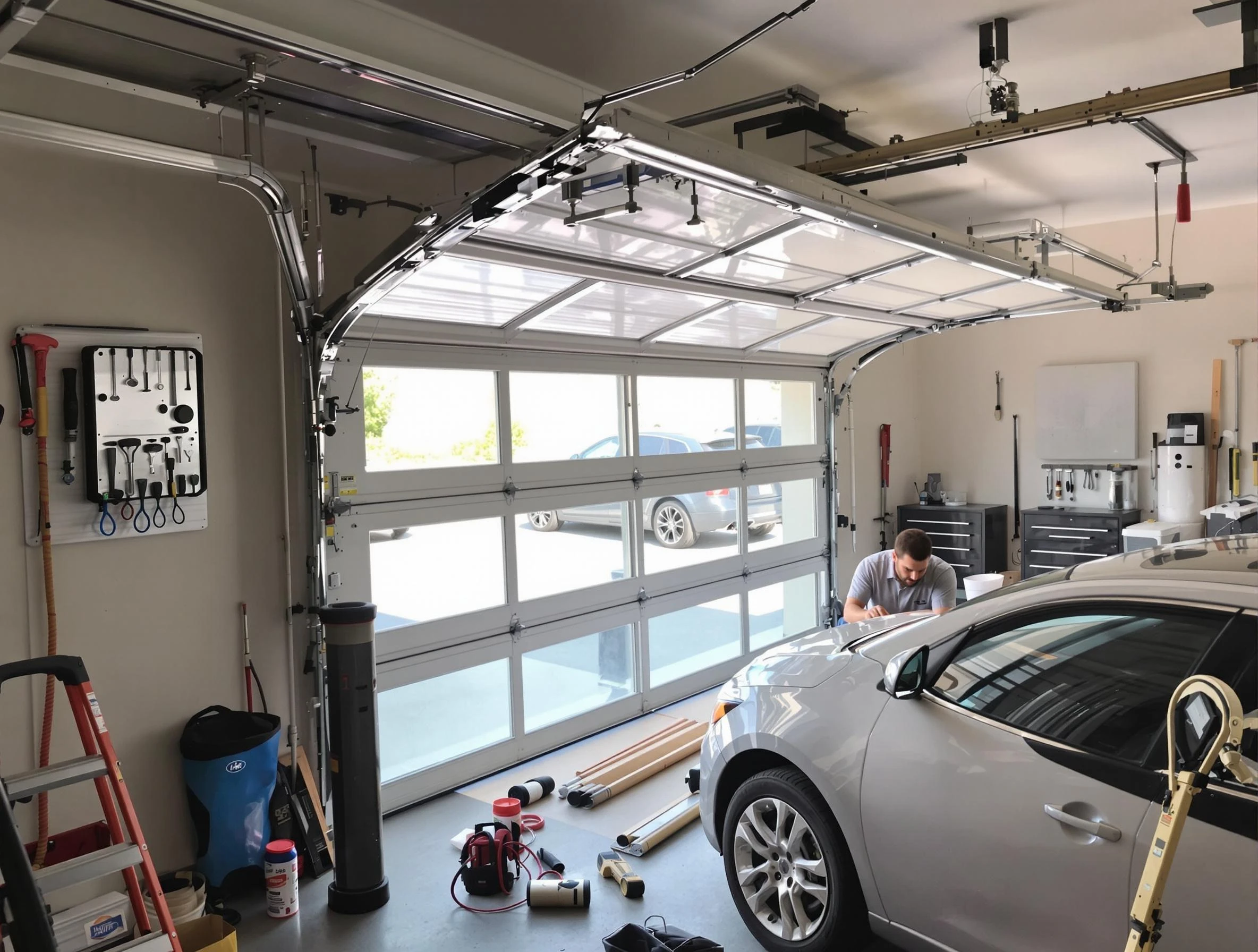 Garage door noise reduction service by White City Garage Door Repair in White City