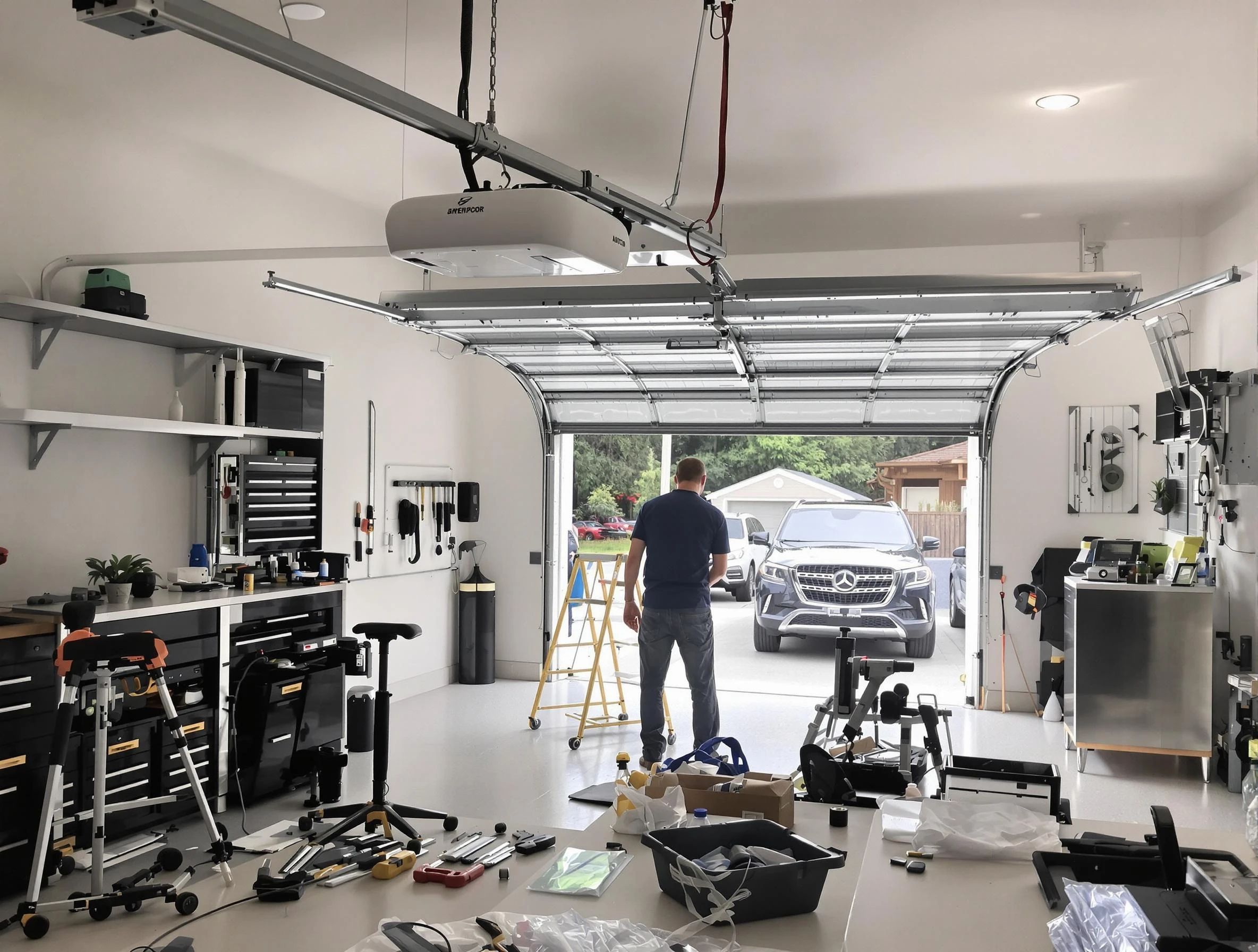 Garage door opener installation by White City Garage Door Repair in White City