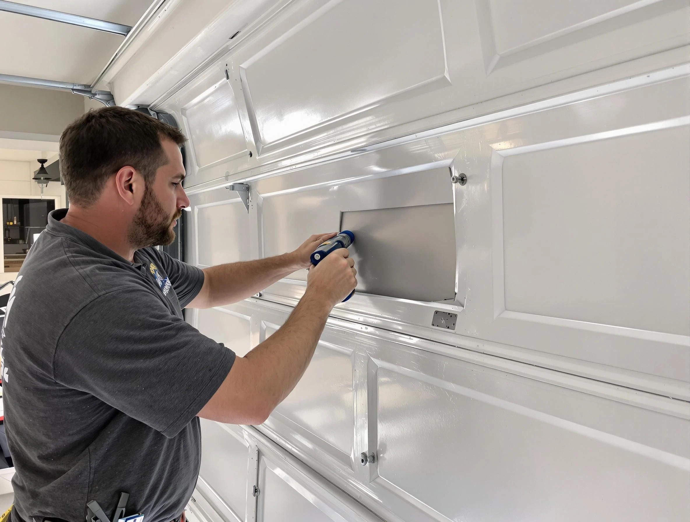 Garage door panel repair by White City Garage Door Repair in White City